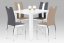 Jídelní stůl VILM – 80x80x76 cm, vysoký lesk bílý