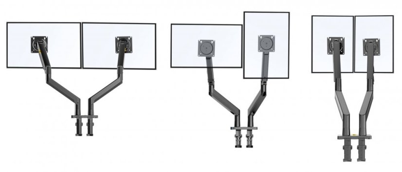Ergonomický držiak 2 monitorov NB G32