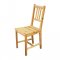Jedálenská drevená stolička CATIA — masív smrek, lak