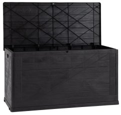 WOOD zahradní plastový úložný box 420 L - grafit