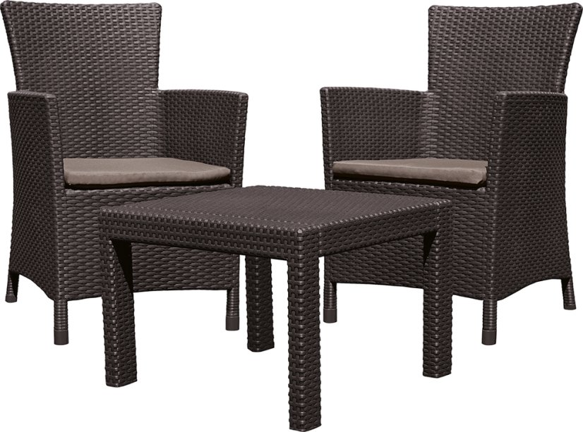 Zahradní set ROZANO 1 + 2 – umělý ratan, více barev