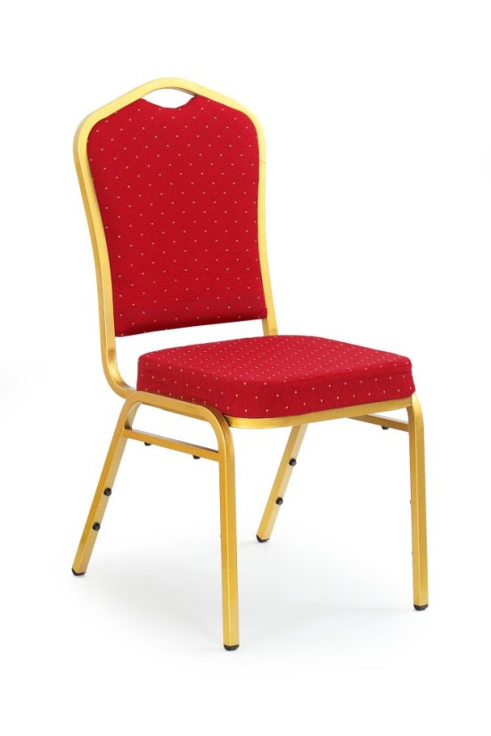 Jedálenská stolička REINE – látka, červená