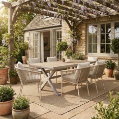 Záhradné kresielko ALURA – béžová, hliníková konštrukcia