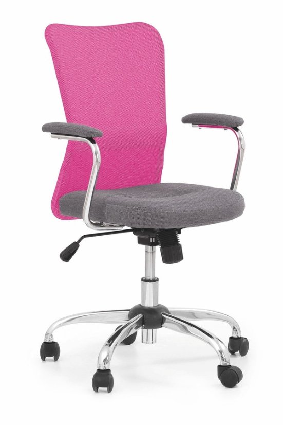 Dětská židle na kolečkách ANDY — látka, více barev