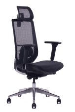 Kancelárska ergonomická stolička Sego AIR PLUS — čierna