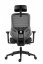 Kancelářská ergonomická židle ATOMIC — látka / síť, černá, nosnost 130 kg