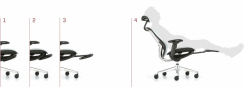 Kancelárska ergonomická stolička Antares BAT NET PDH + FOOTREST — sivá, nosnosť 130 kg