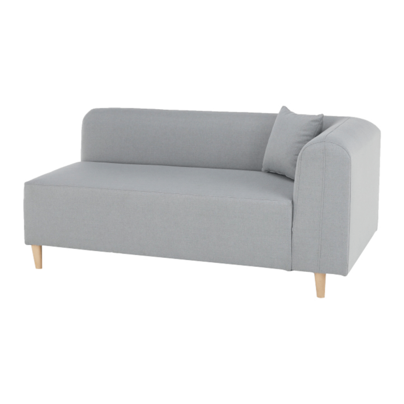 Rohová pohovka BROKEN – látka, šedá, pravá Kondela