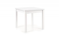 Jídelní rozkládací stůl GRACJAN - 80x80+80, MDF, bílá