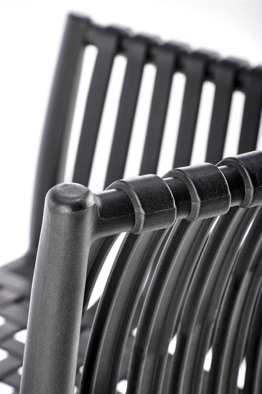 Plastové křesílko ROBBIE — černá Halmar