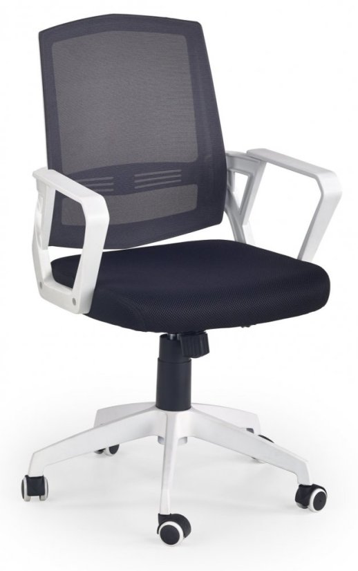 Kancelárska stolička ASCOT – sieťovina, čierna / biela