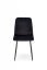 Jedálenská stolička TIMO — kov, látka, čierna