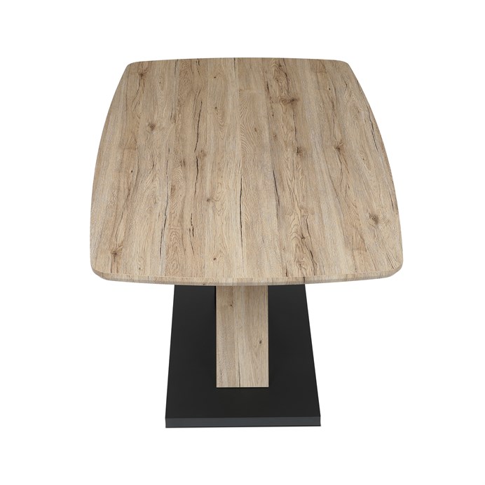 Jídelní stůl TERATO — 165x90x75, MDF, hnědá Autronic