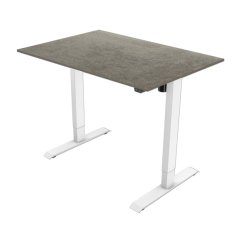 Deska k výškově stavitelnému stolu POWERTON — 159x75 cm, oxid