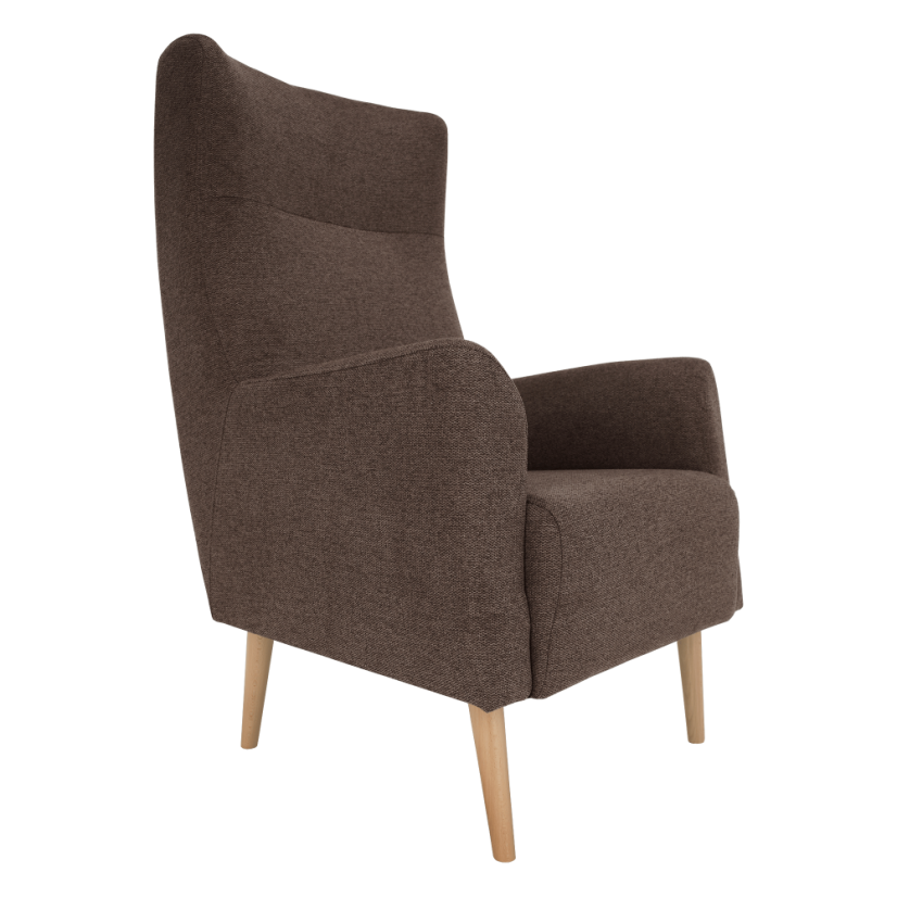 Křeslo ušák SAMY — masiv, látka, více barev