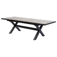 Zahradní stůl rozkládací KERAMIX — 200+60 cm, keramická deska, hliník Autronic