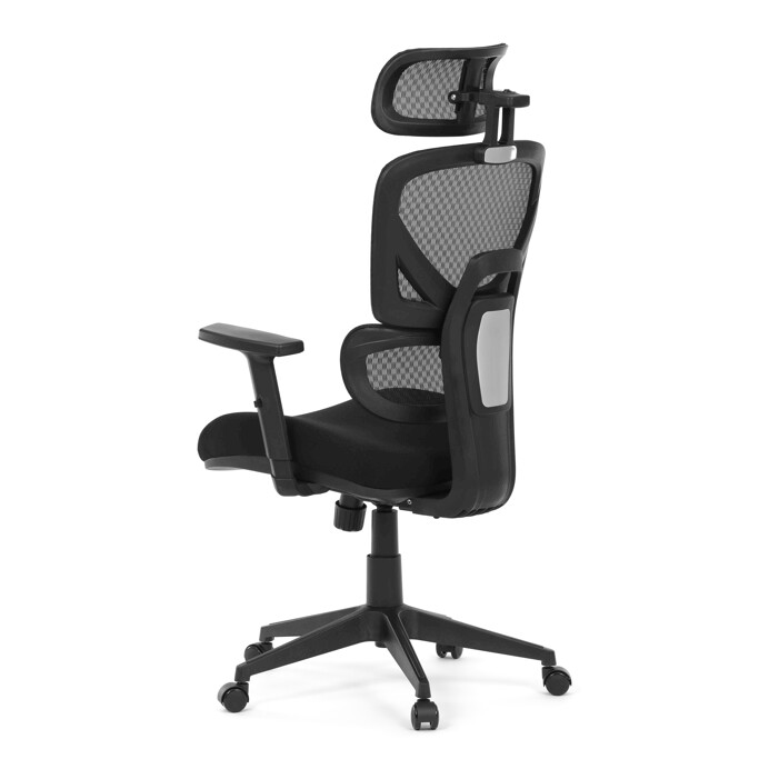 Ergonomická kancelárska stolička DENEB — čierny mesh poťah