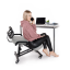 Ergonomická kľakačka RUFUS – Čierna, Látkový poťah