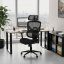 Ergonomická kancelárska stolička DENEB — čierny mesh poťah Autronic