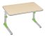 Dětský rostoucí stůl Mayer JUNIOR 32P1 13 – zelený, deska javor, 90×56–74×63