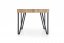 Jídelní stůl YOHANN –⁠ 170x90x76, dekor dub, kov
