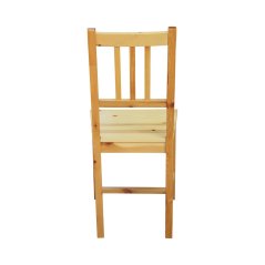 Jedálenská drevená stolička CATIA — masív, lak