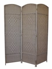 Paravan MANIRI — dřevo, papír, světle šedá Axin trading