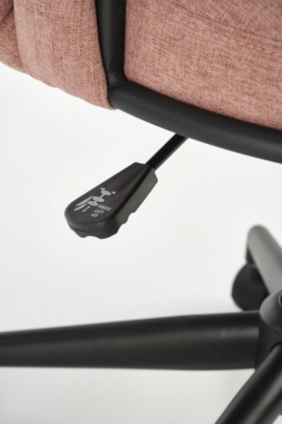 Kancelárska otočná stolička TALON — látka, ružová