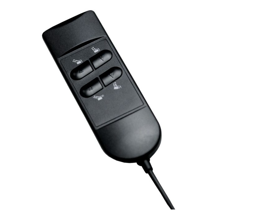 Relaxační TV křeslo VINCENT s elektrickým polohováním — šedá, 2 motory, nosnost 140 kg Autronic