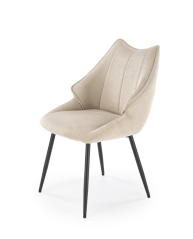 Jedálenská stolička TARKO — kov, látka, béžová