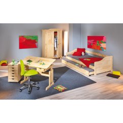 Dětský výškově stavitelný stůl TIMBER - masiv Halmar