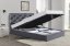 Dvoulůžková postel ANNABEL –⁠ 160x200, látka, šedá