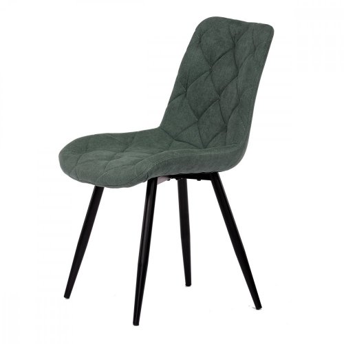 Jídelní židle MISTY — kov, látka, černá / více barev