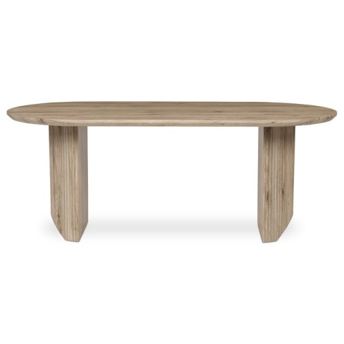 Jídelní stůl SORETO — 200x100x77 cm, MDF, dekor dub/ ořech