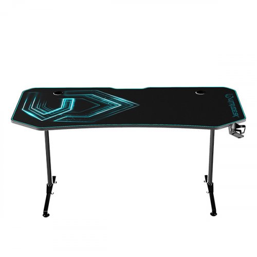 Herní stůl ULTRADESK FRAG XXL BLUE – černá/modrá, 160x75 cm
