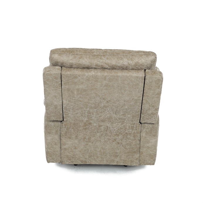 TV křeslo CHRISTOF s elektrickým polohováním — látka vintage, lanýžová Autronic