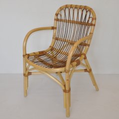 Zahradní křeslo KURUMA — ratan, látka, béžová Axin trading