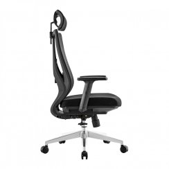 Kancelárska ergonomická stolička GRANDE black – látka, čierna, nosnosť 150 kg