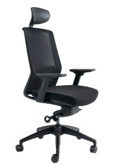 Kancelárska ergonomická stolička BESTUHL J17 BLACK — viac farieb