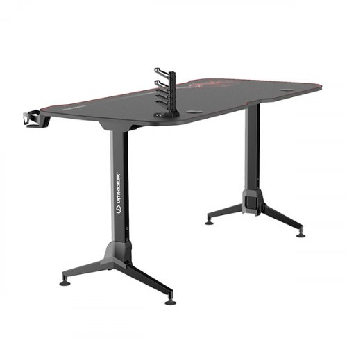 Herní výškově nastavitelný stůl ULTRADESK GRAND RED – 160x70 cm