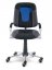 Rostoucí dětská židle na kolečkách Mayer FREAKY SPORT – s područkami - Čalounění Freaky Sport: Polyester černá/modrá 2430 08 375