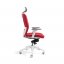 Kancelářská ergonomická židle BESTUHL J2 WHITE SP — více barev, s podhlavníkem - Čalounění J2 WHITE SP: Modrá 214