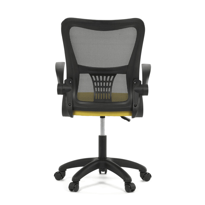 Detská stolička NINA – žltá sieťovina, hojdací mechanizmus Autronic