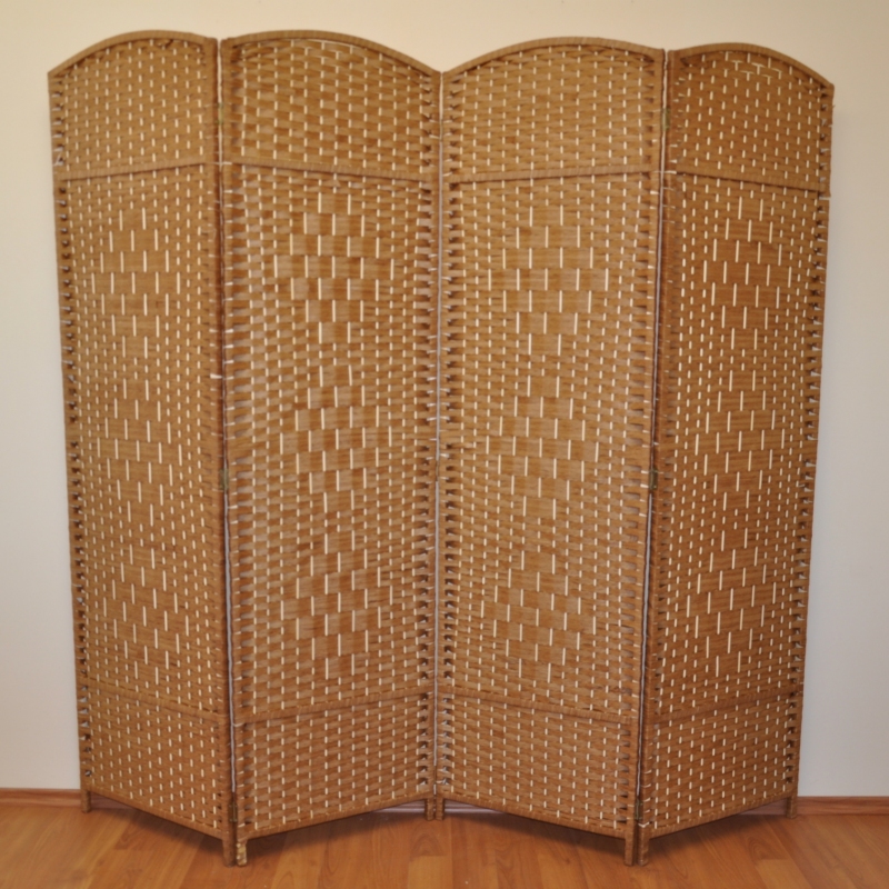 Paravan MANIRI II — dřevo, papír, světle hnědá