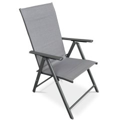 Zahradní židle GRIS –  kov, síťovina, šedá Autronic