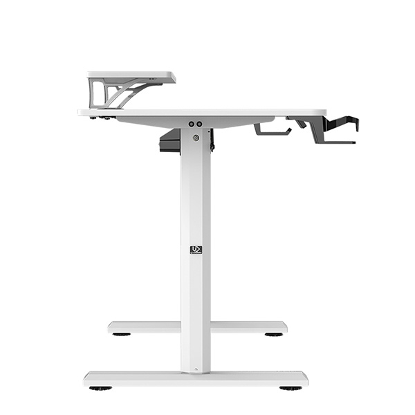 Elektricky výškově nastavitelný stůl HIGHLANDER - 120 cm, bílá