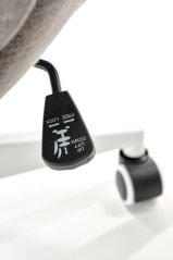 Kancelářská otočná židle FALCAO — látka, šedá Halmar