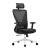 Kancelářská ergonomická židle ERGO PLUS — černá, nosnost 150 kg