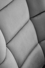 Houpací křeslo BAZALTO — látka, šedá Halmar