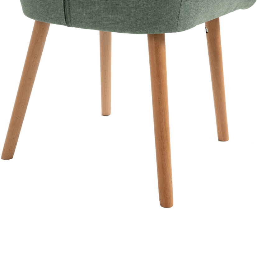 Jídelní křesílko EKIN — masiv buk, látka, více barev